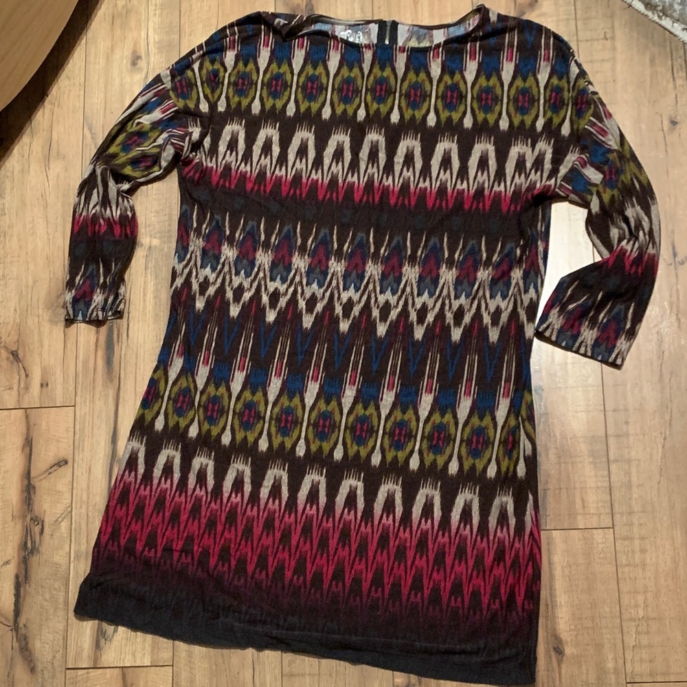 Rock n Roll Cowgirl Aztec design mini dress XL